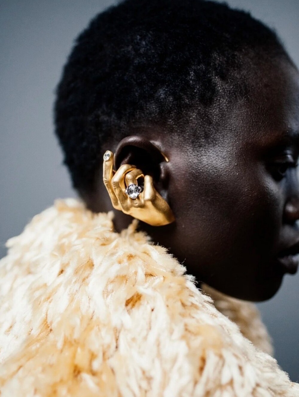 NWT Maison Schiaparelli Insp Hand Ear Cuff
